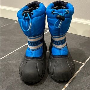 Sorel Kids' Blue and Black Snow Boots kids size 12